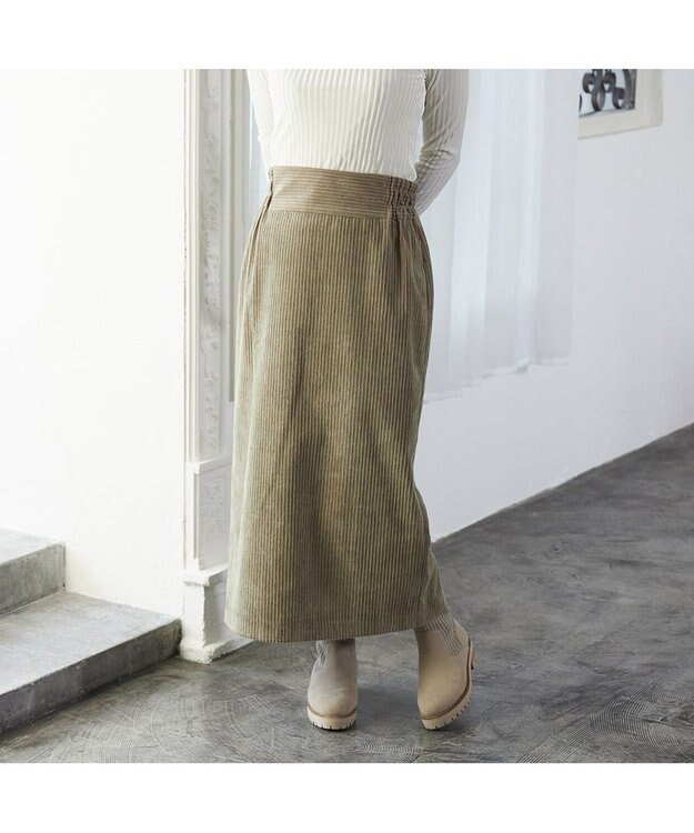 ing <ing>【サスティナブルシリーズ】ラウンドトウリブニットブーツ ベージュヌバック