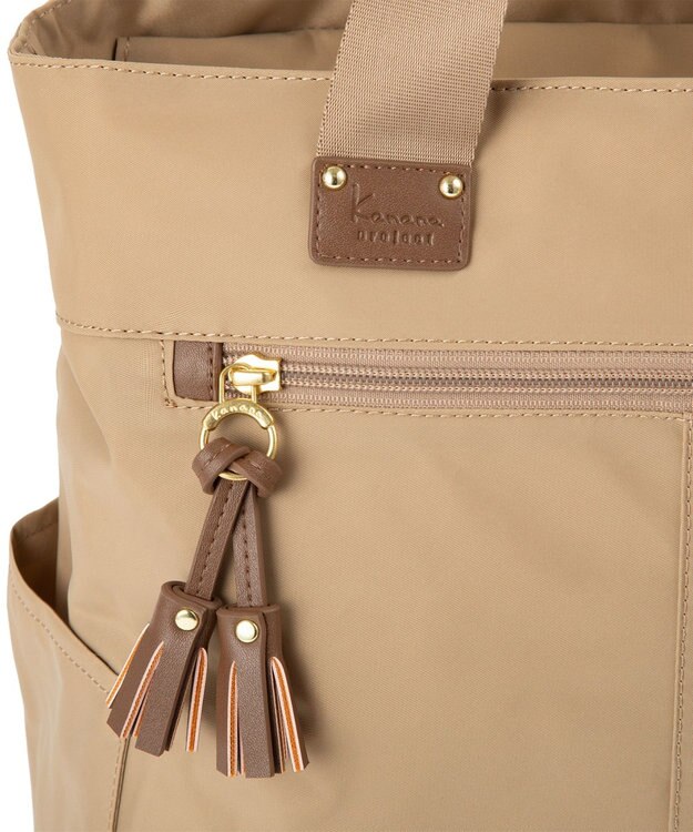 ACE BAGS & LUGGAGE kanana project collection タッセル-e トートリュック A4 68874 ベージュ