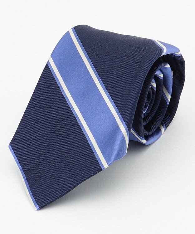 J.PRESS MEN スパンシルクストライプ ネクタイ ネイビー系2