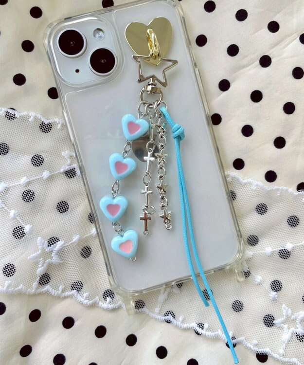 WEGO 4連カラーハートキーホルダー