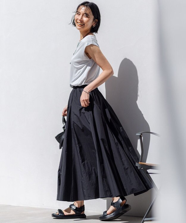 23区 S 【洗える】マルチ機能 プルオーバー カットソー ライトグレー系