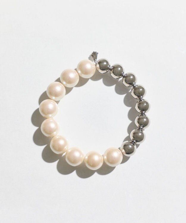 Phoebe メタルボールゴムブレスレット　シルバー シルバー