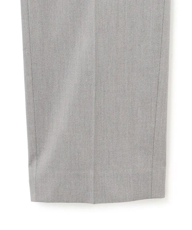 23区 【セットアップ対応/洗える】ストレッチシャンブレー テーパード パンツ ライトグレー系