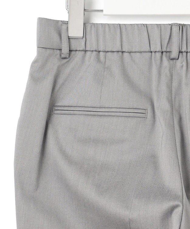 23区 【セットアップ対応/洗える】ストレッチシャンブレー テーパード パンツ ライトグレー系