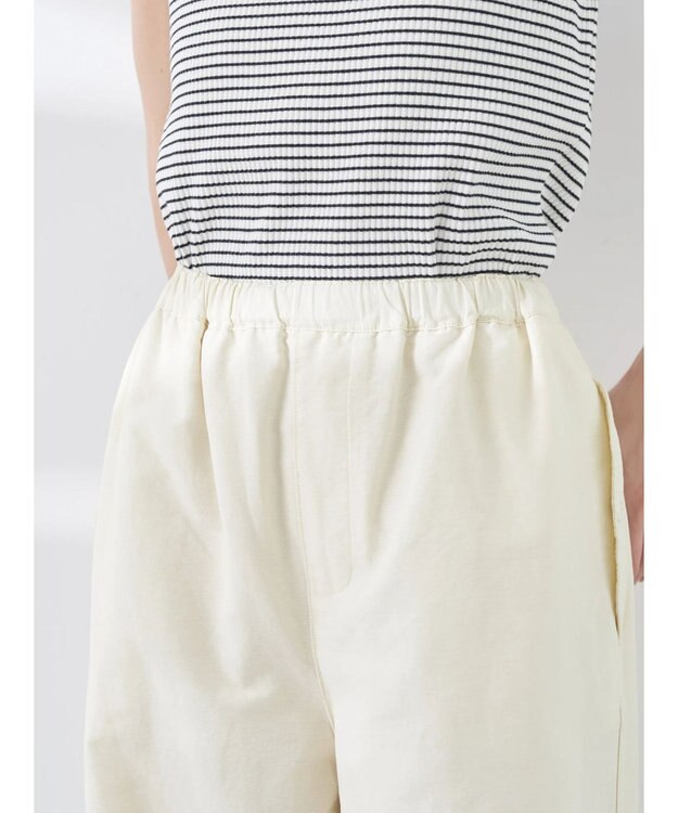 earth music&ecology バルーンシルエットパンツ（Ｉｖｏｒｙ） Ivory