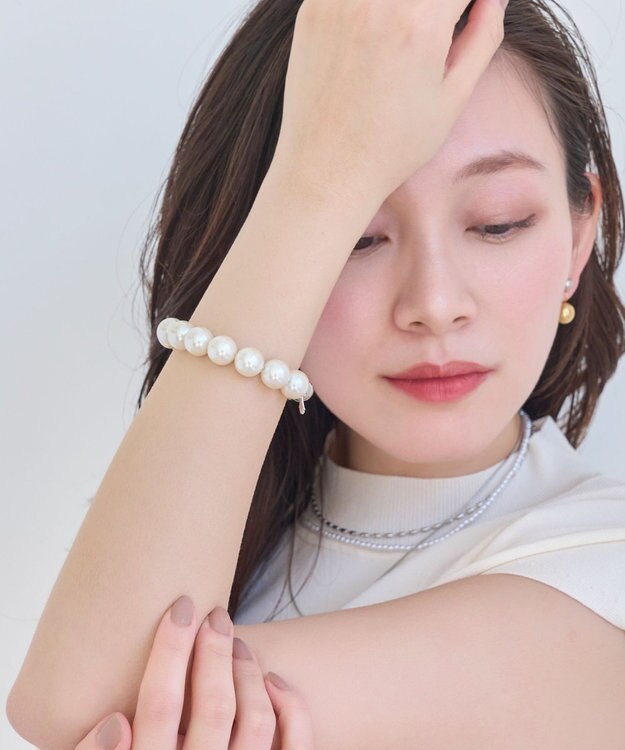 Phoebe メタルボールゴムブレスレット　シルバー シルバー