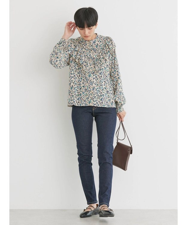 AMERICAN HOLIC アソートプリントフリルブラウス Light Beige