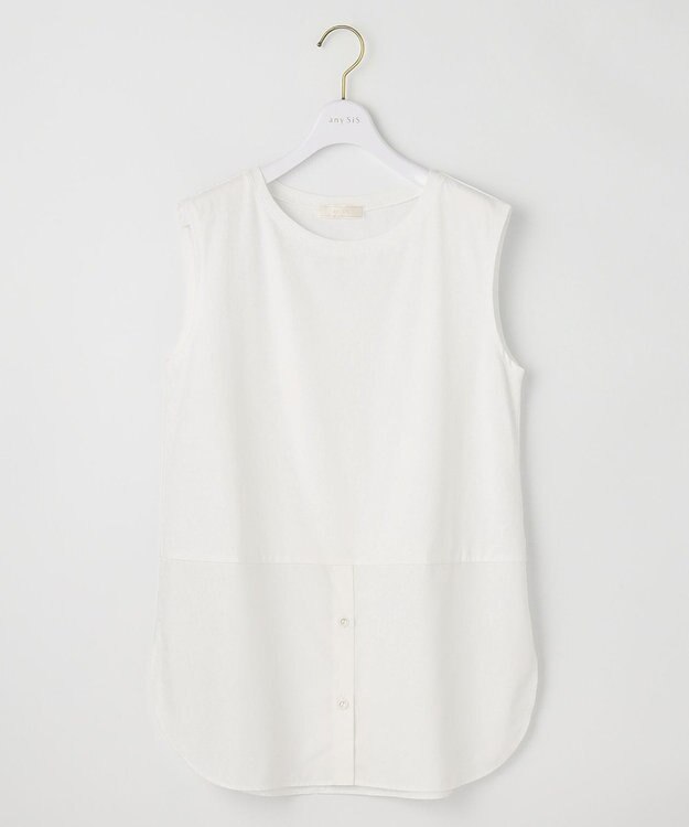ANY SIS 【洗える】レイヤード タンクトップ オフ