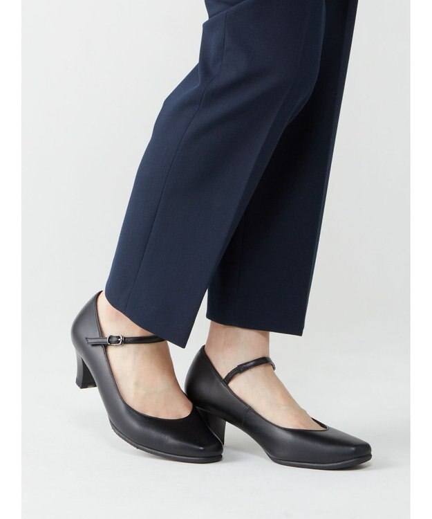 ASICS WALKING ペダラウォーキングシューズ 3E ヒール高5.0cm ブラック系