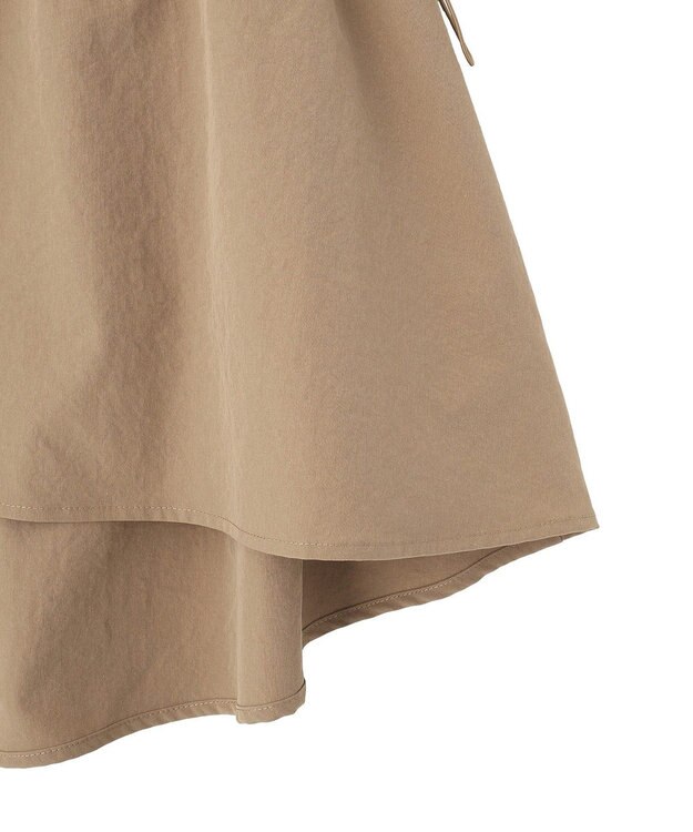 Green Parks ドロストフレアベスト Beige