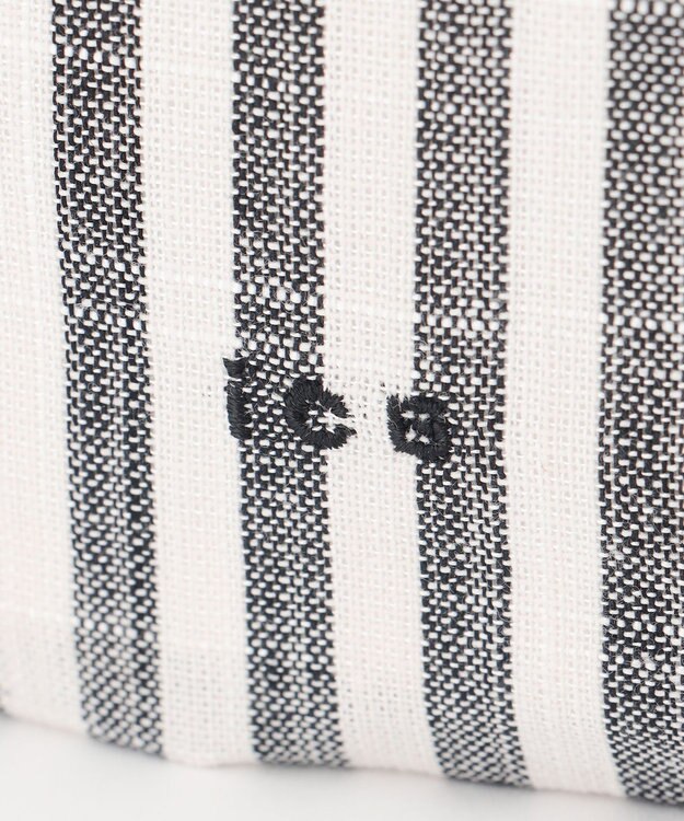 ICB 【A4サイズ収納可】ロゴハンドルトートバッグ モノトーン系ストライプ