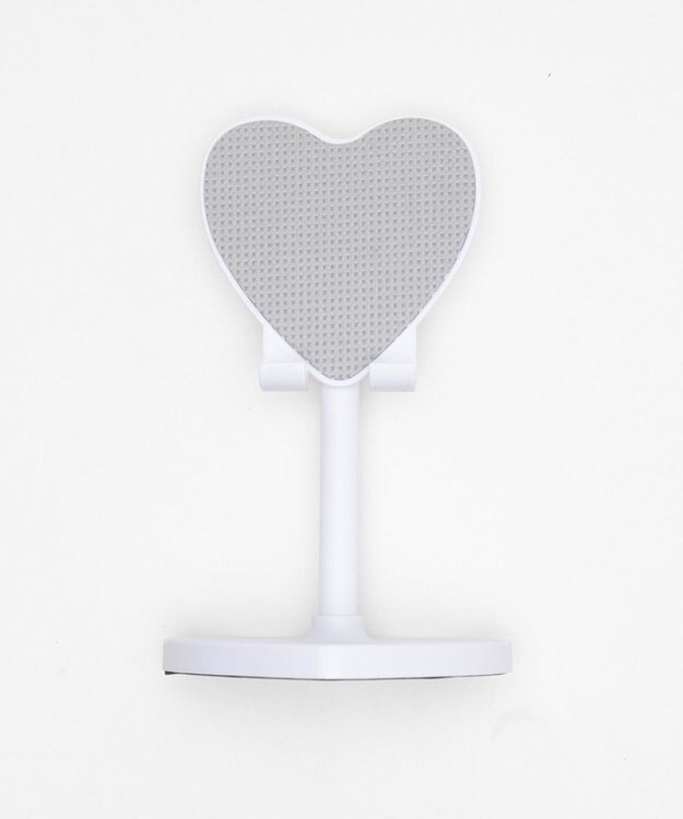 WEGO カラーハートスマホスタンド ホワイト