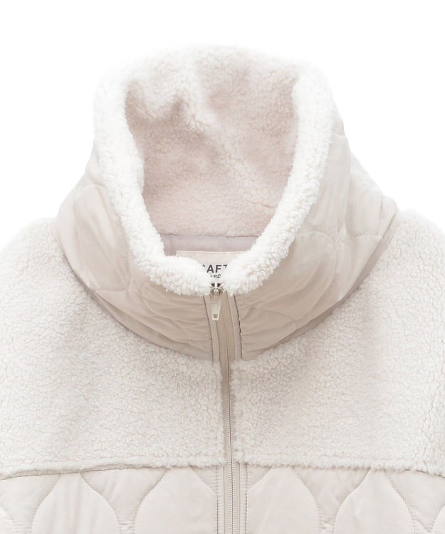 CRAFT STANDARD BOUTIQUE ボアキルト切替ブルゾン Ivory