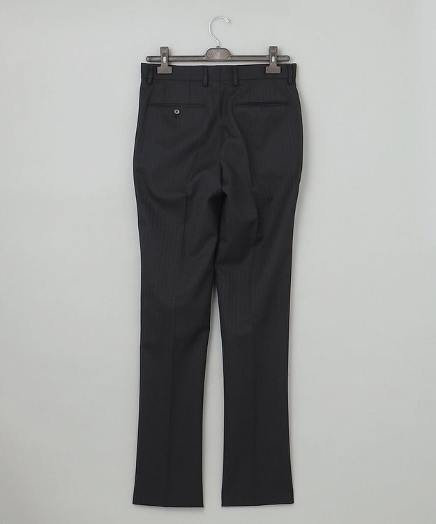 GOTAIRIKU 【御幸毛織】ドライスピナーツイルストレッチスーツ_ブラックストライプ ブラック系1