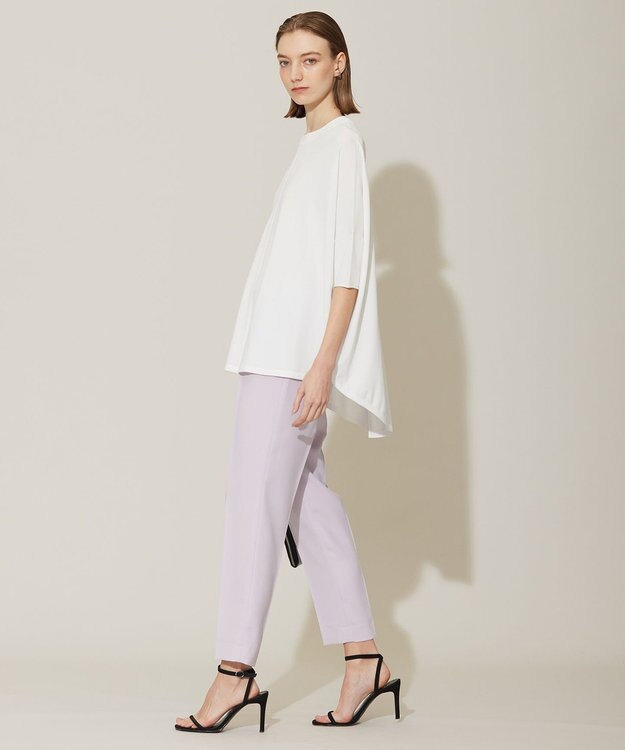 ICB L 【新色追加・接触冷感・UVカット・洗える】 ヴィスコースナイロンハイゲージ 半袖プルオーバー オフホワイト系