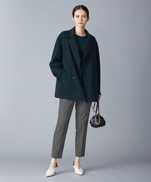 ICB ウールリバー ピーコート パイングリーン系