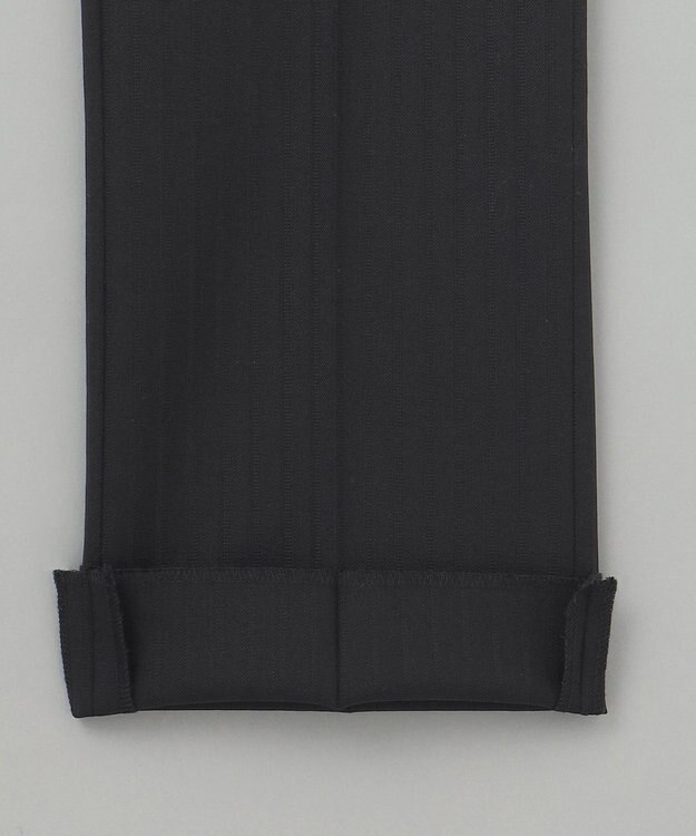 GOTAIRIKU 【御幸毛織】ドライスピナーツイルストレッチスーツ_ブラックストライプ ブラック系1