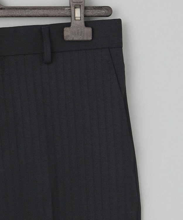 GOTAIRIKU 【御幸毛織】ドライスピナーツイルストレッチスーツ_ブラックストライプ ブラック系1