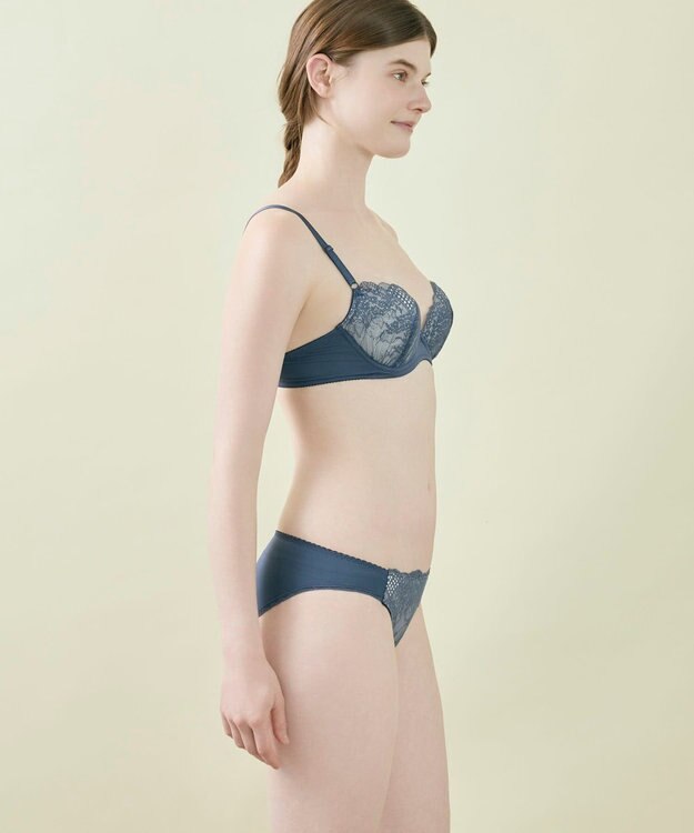 une nana cool 【WEB限定】ブラ＆ショーツセット ダークネイビー