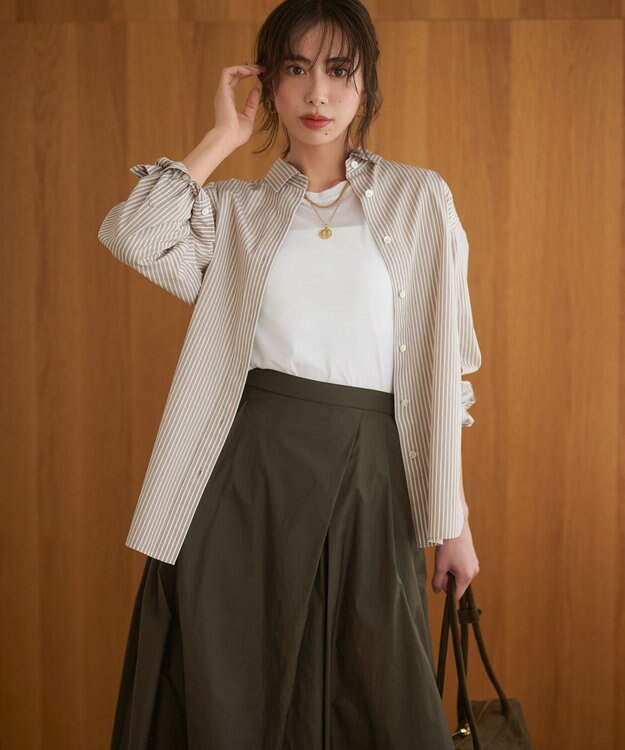 23区 【Oggi5月号掲載/洗える】シアー レイヤード TEE ホワイト系