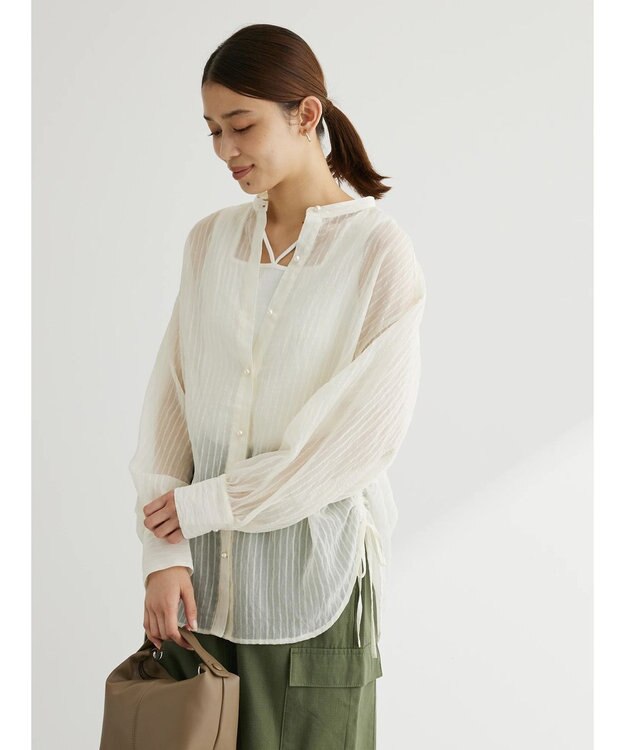 Green Parks マルチストラップテレコタンク Off White