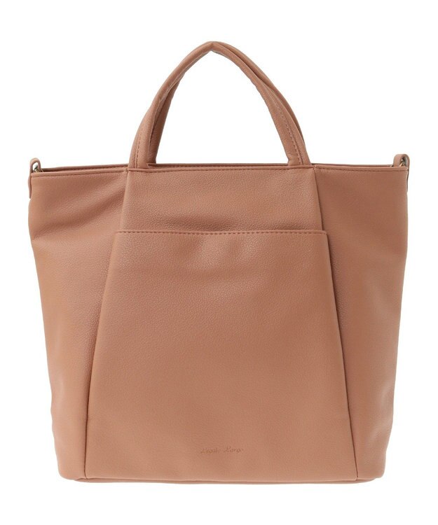 Green Parks ・Ｌｅｇａｔｏ　Ｌａｒｇｏ　ざっくり収納バッ Pink Beige
