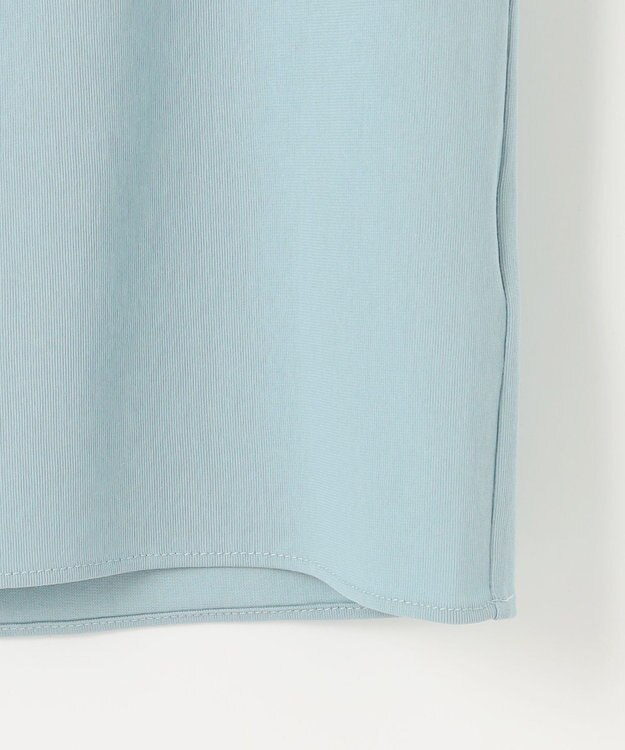 J.PRESS LADIES 【洗える】トリコットバイオ シャーリング カットソー ブルーグリーン系