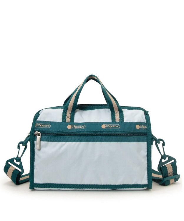LeSportsac MINI DUFFEL CROSSBODY/スペクテイタークリアスカイ/ティール スペクテイタークリアスカイ/ティール