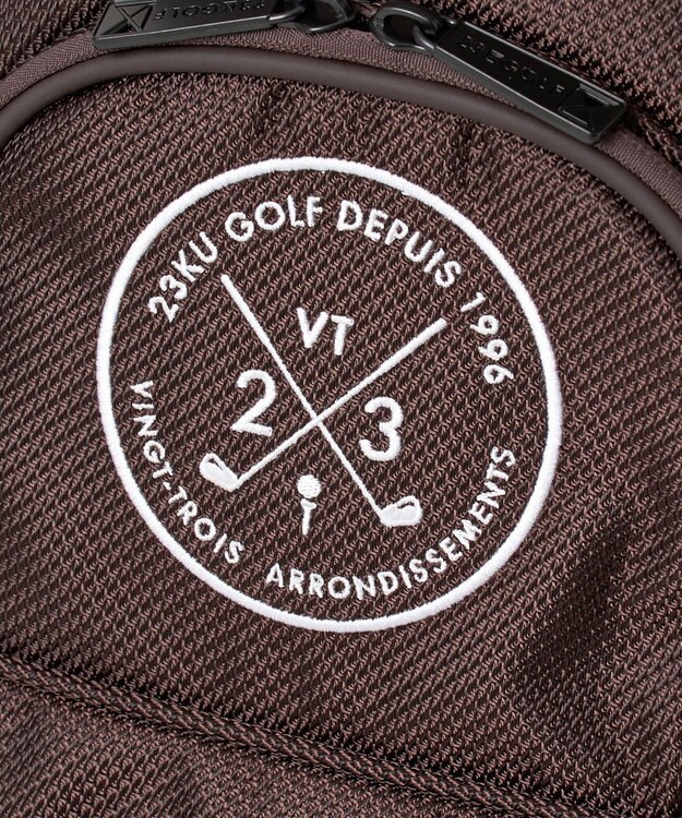 23区GOLF 【UNISEX】 ドビークロス キャディバッグ ダークブラウン系