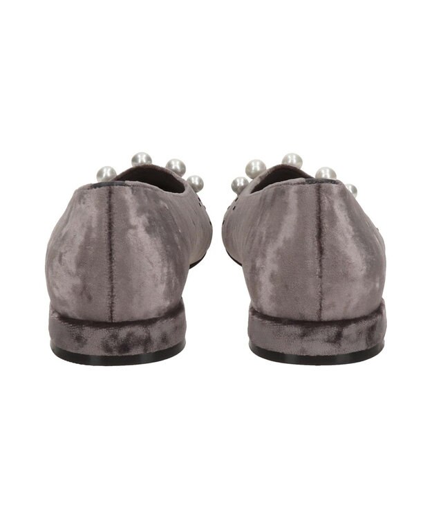 Bridget Birkin 【Bridget Birkin】パールストーンベロアパンプス グレー雑材