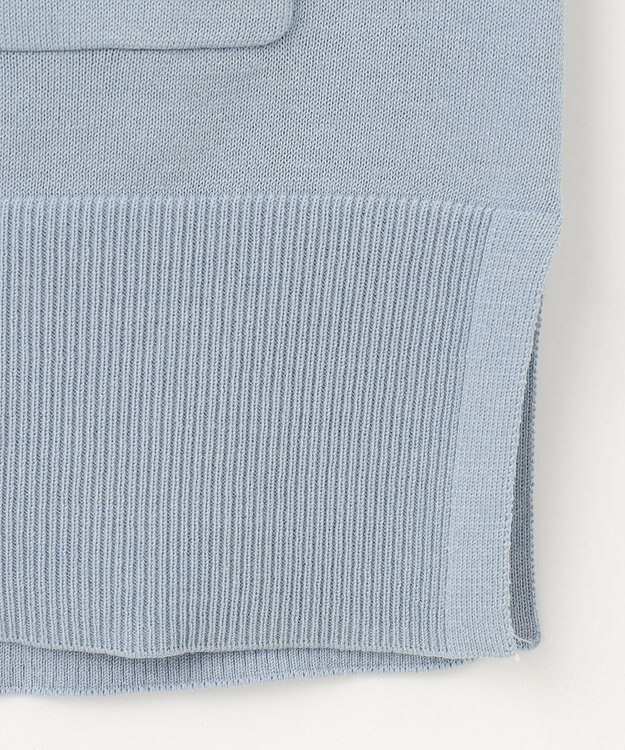 J.PRESS LADIES L 【洗える】 Co/Peライト Vネック カーディガン スカイブルー系