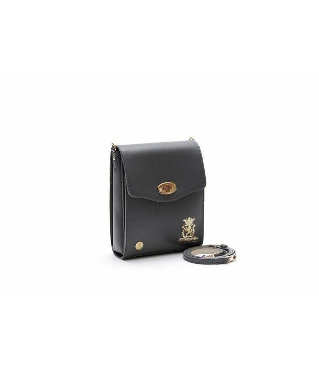 A.D.M.J. 【牛革】ヴィッテリアルマレクタングルショルダー GRA