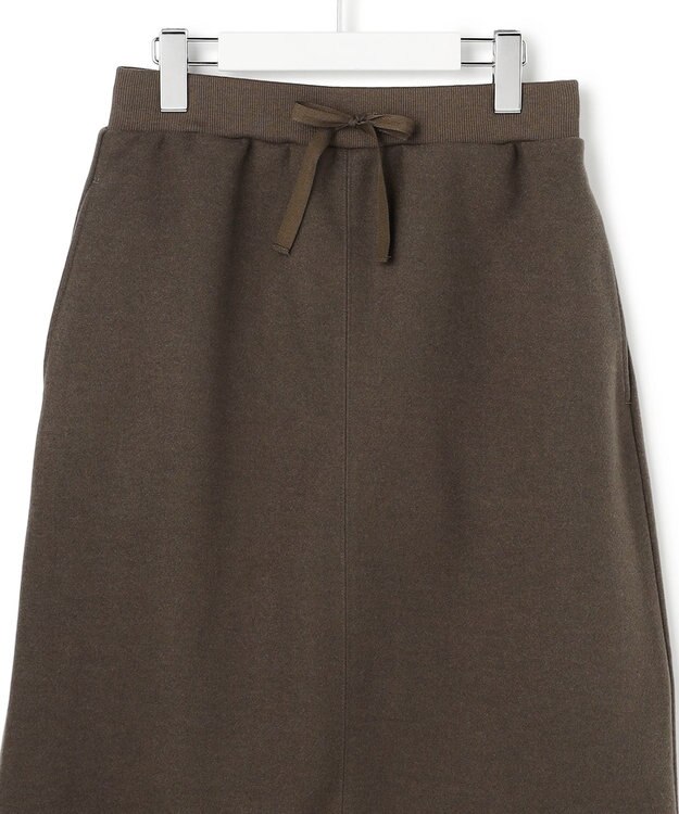 J.PRESS YORK STREET 【WOMEN】ウールライクジャージー タイトロングスカート ブラウン系