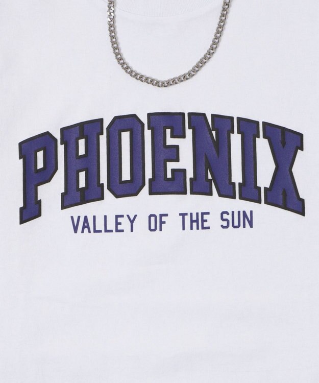 WEGO 【２点SET】アクセ付きグラフィックプリントT（LS） ホワイト