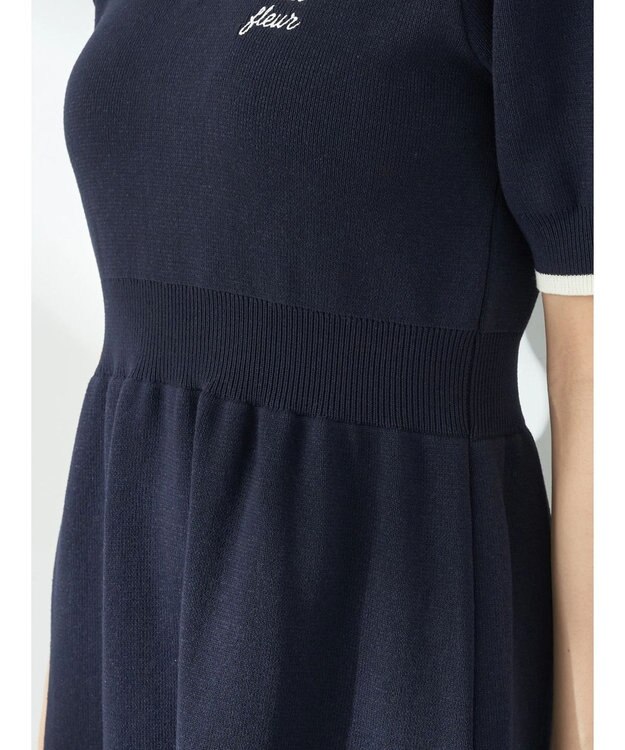 earth music&ecology ワンポイントポロワンピース White