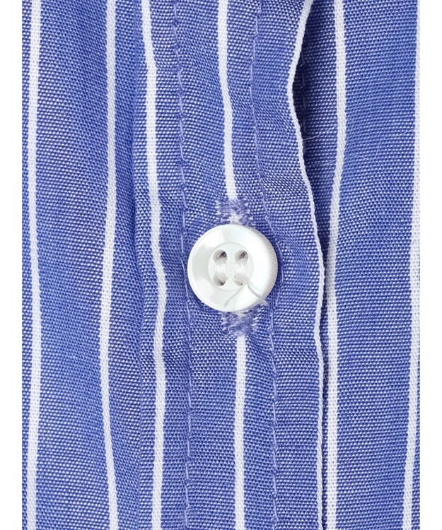 Green Parks 袖刺繍シャツチュニック Blue