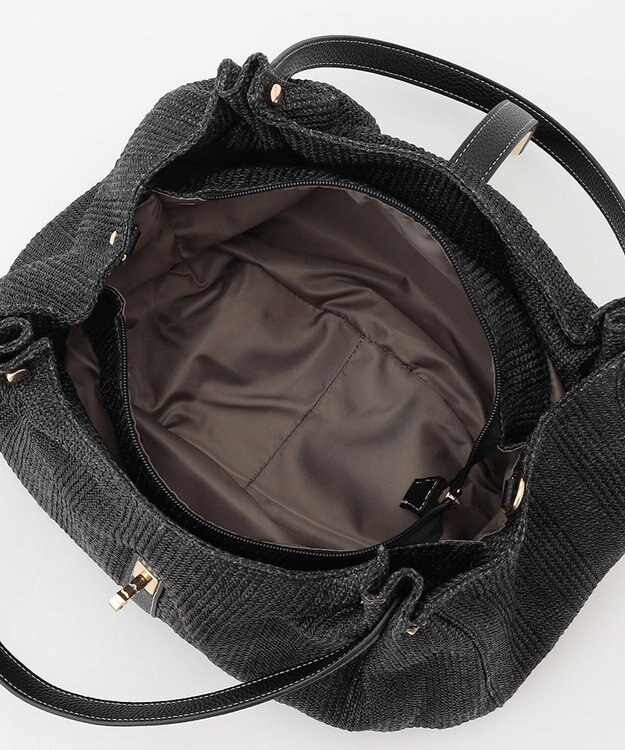 LA BAGAGERIE かごバッグ風 2wayサマートート ブラック