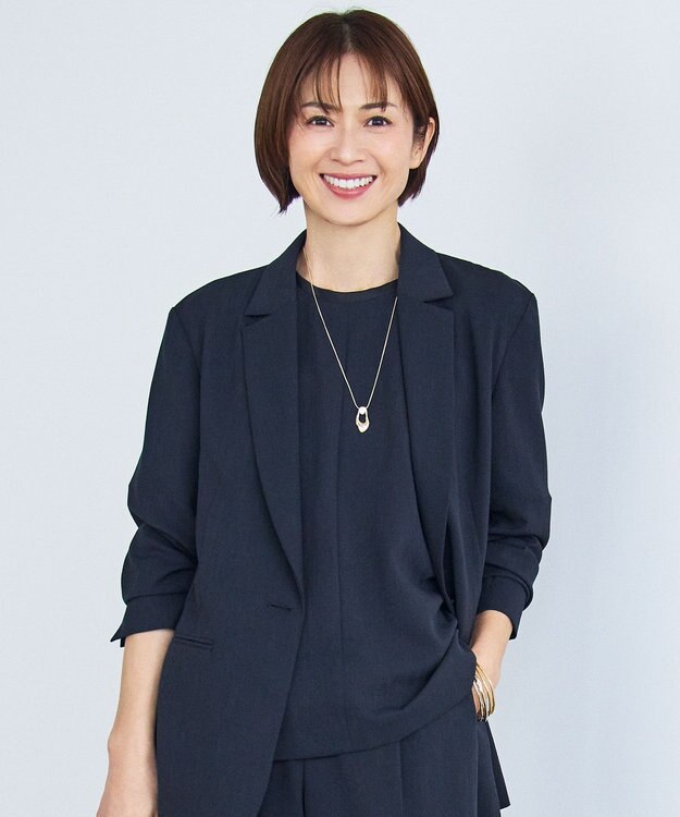 自由区 【カタログ掲載・セットアップ対応・セレモニー・ハレの日・通勤】テクスチャードスーツ ジャケット ブラック