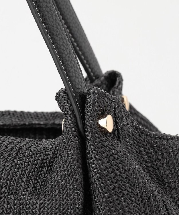 LA BAGAGERIE かごバッグ風 2wayサマートート ブラック