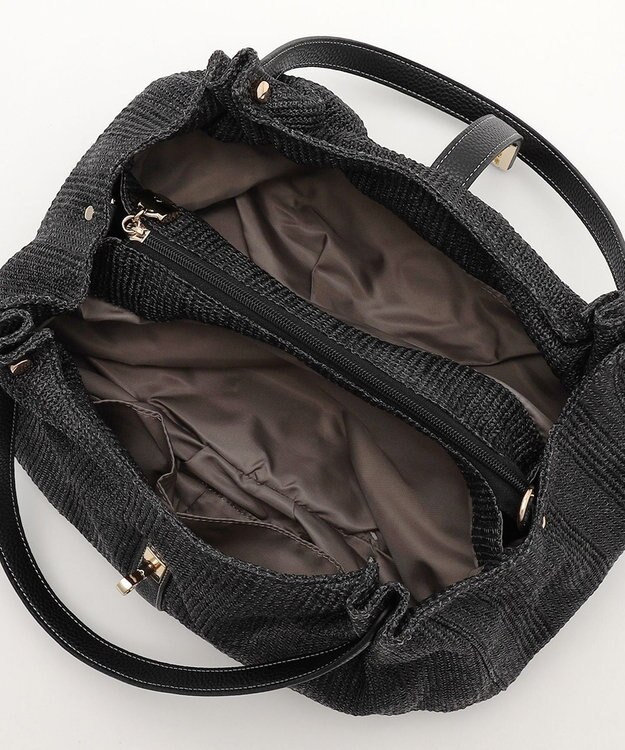 LA BAGAGERIE かごバッグ風 2wayサマートート ブラック