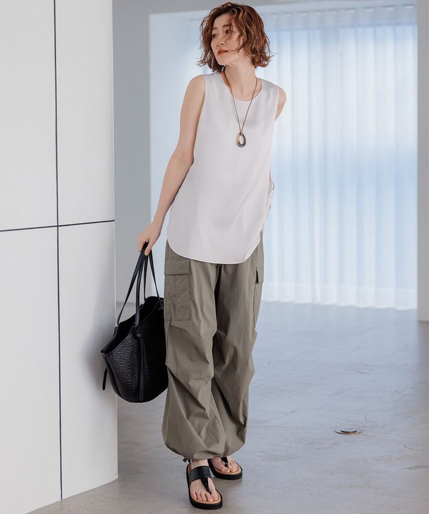 23区 【CLASSY.6月号掲載】雑材ミドル トートバッグ ブラック