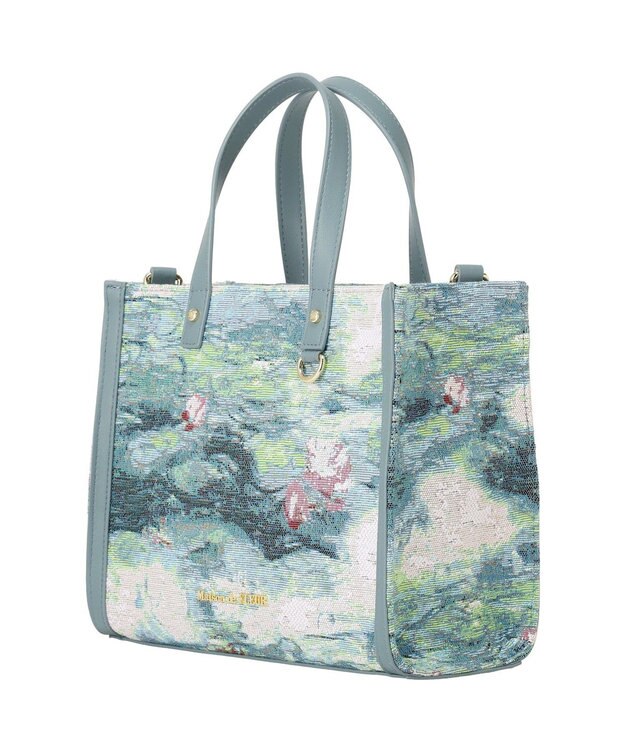 Maison de FLEUR ゴブラン2Wayスクエアトート Dark Green