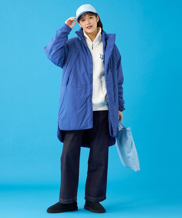 SHARE PARK LADIES 【UNISEX】蓄熱中綿モンスターロングコート（S・Mサイズ） ブルー