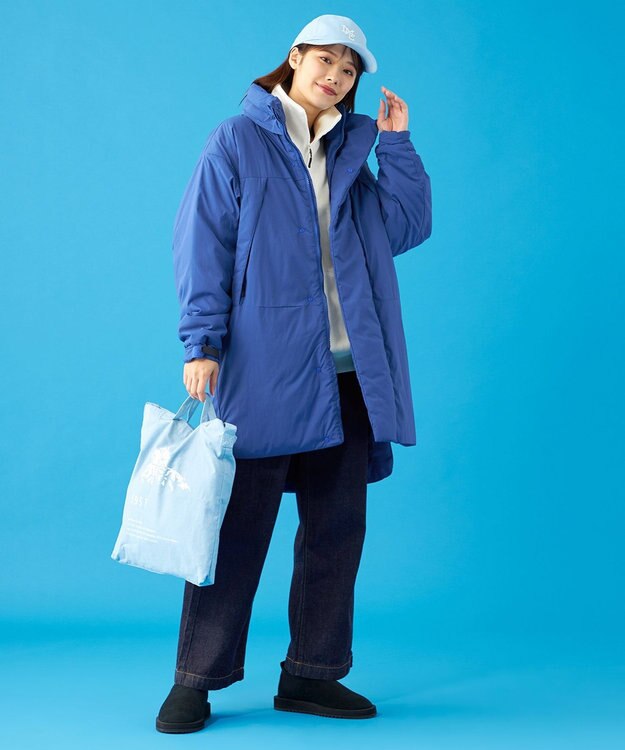 SHARE PARK LADIES 【UNISEX】蓄熱中綿モンスターロングコート（S・Mサイズ） ブルー