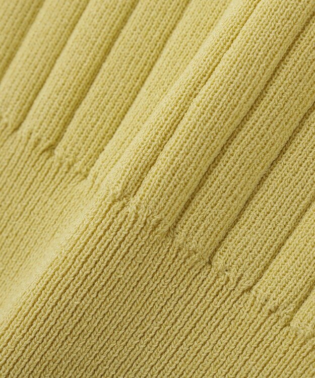 YECCA VECCA 【マシンウォッシャブル】ノースリーブリブニット Yellow