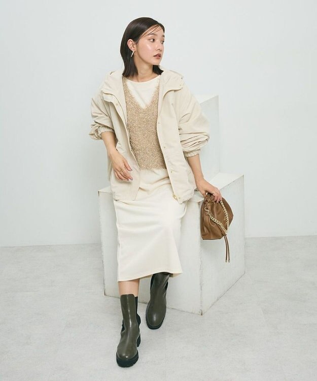 Green Parks ・ＥＬＥＮＣＡＲＥ　ＤＵＥ　ワイドマウンテンパーカー Ivory