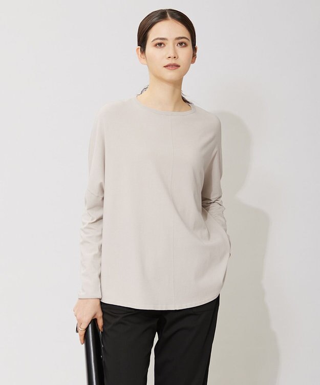 ICB 【WEB限定カラーあり・洗える】ヴィスコースワイド プルオーバー トープ系