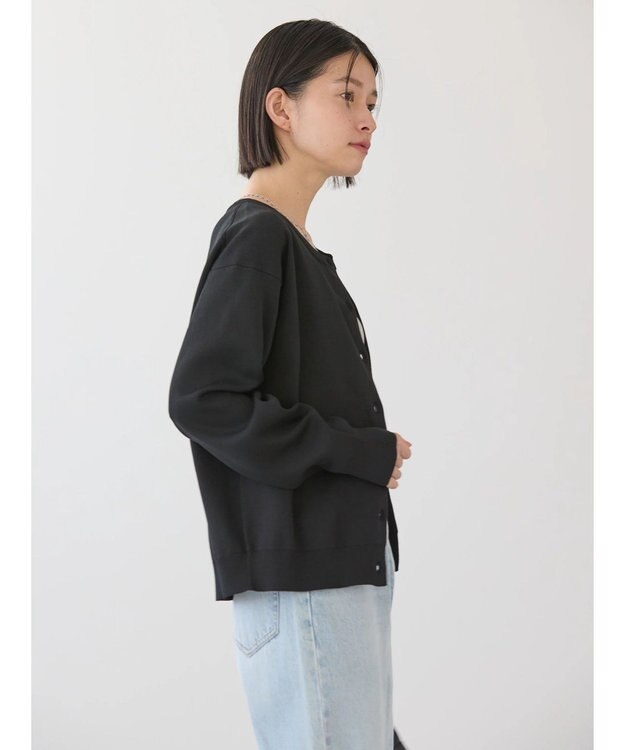 AMERICAN HOLIC エコカルットクルーネックカーディガン Black