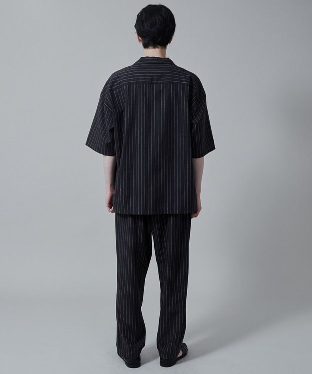 WEGO 【ユニセックス着用アイテム/手洗い可/SETUP可/ウエストゴム】リネンレーヨンイージーパンツ ダークグレー