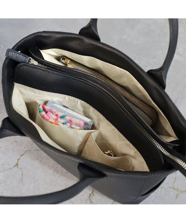 PELLE BORSA ミディアムトート Reinette レネット 4792 ブラック